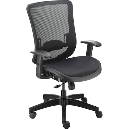 Global Industrial Heavy Duty All Mesh High Back Task Chair, 350 Lbs Capacity, Black 695549